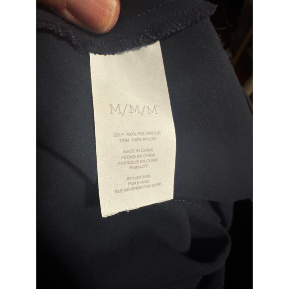 Cabi Lace-Trim Cami Slip in Deep Navy Blue and Black Lace Trim (M) - Picture 6 of 7